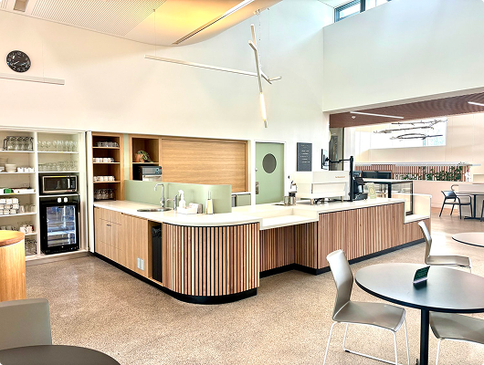 Image of the inside of the Where Is My Coffee enterprise cafe
